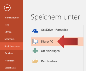 Powerpoint Pr Sentation Als Pdf Speichern Office Tutor