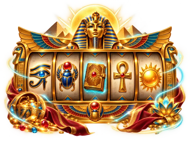 Ägyptisch inspiriertes Slotspiel mit goldenen Walzen