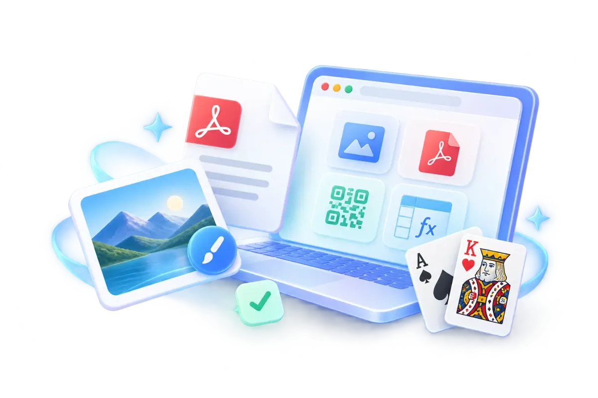 Office Tutor Werkzeuge und Spiele Illustration