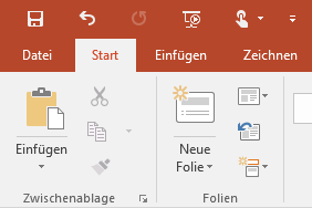 Präsentation speichern und öffnen, Screenshot 1