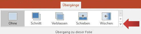 Folienübergänge, Screenshot 1