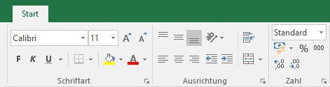 Zellen formatieren, Screenshot 2