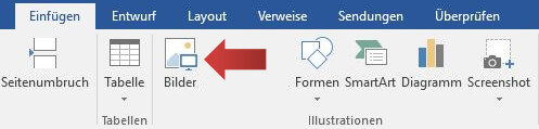 Bilder einfügen und bearbeiten, Screenshot 1