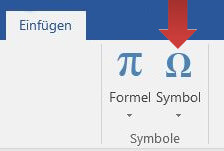 Symbole und Sonderzeichen einfügen, Screenshot 1