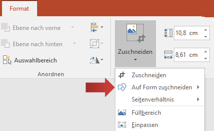 Eine Grafik Zuschneiden Office Tutor