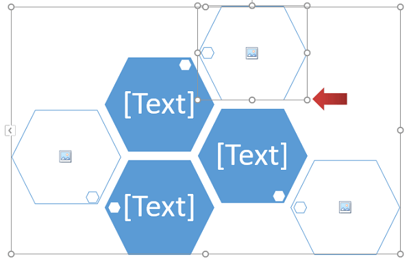 SmartArt in PowerPoint einzelne Formen anpassen in der Größe